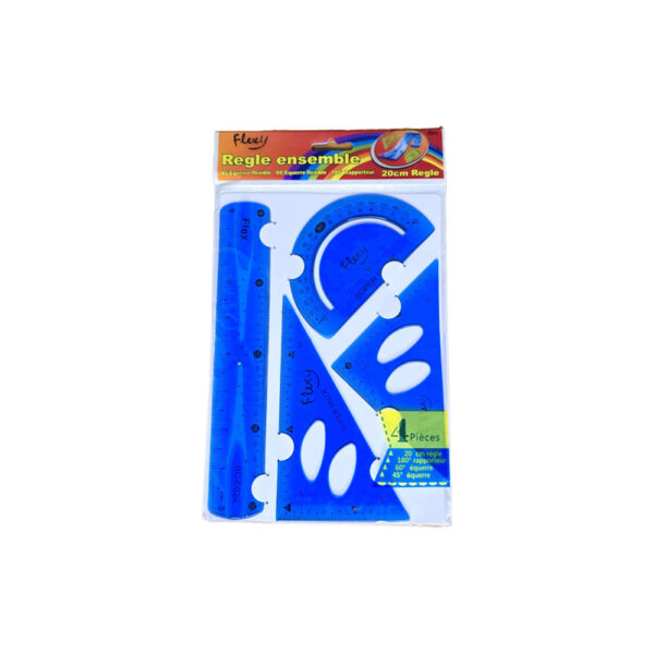 Rigla set geomet Silicon 3/4buc. 20cm ZH-1020/240
